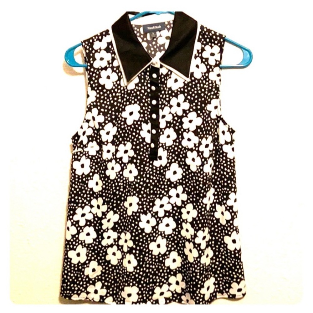 ModCloth Sleeveless Top Blouse Floral